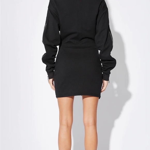 RTA Black Dress with silver zipper https://rta.com/products/hilda-dress-black - Picture 5 of 5